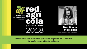 "Inoculantes microbianos y materia orgánica de la calidad de suelo y nutrición de cultivos"