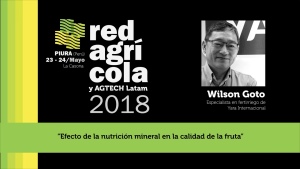 "Efecto de la nutrición mineral en la calidad de la fruta"