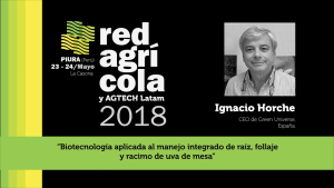 "Biotecnología aplicada al manejo integrado de raíz, follaje y racimo en uva de mesa"