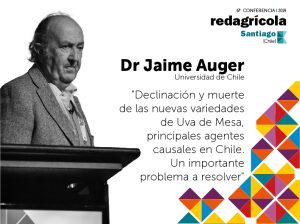 "Declinación y muerte de las nuevas variedades de Uva de Mesa, principales agentes causales en Chile. Un importante problema a resolver"