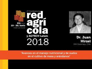 "Avances en el Manejo Nutricional y de Suelos en el cultivo de Uva de Mesa y arándanos"