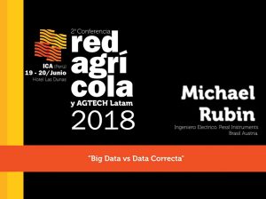 "Big Data vs Data Correcta: Qué tenemos que hacer para que la inteligencia artificial genere la próxima revolución agrícola"