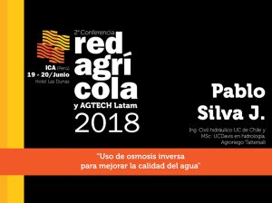 "Calidad de Agua: Un aspecto relevante en aplicaciones fitosanitarias y rendimientos productivos”