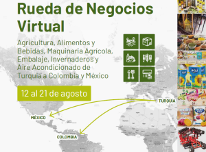 Turquía realizará rueda de negocios virtual de agricultura junto a Colombia y México