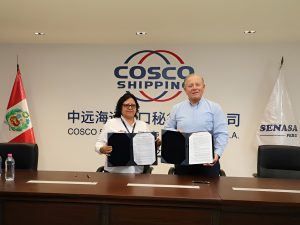 Senasa y Cosco Shipping firman convenio para facilitar control fitosanitario en el puerto de Chancay